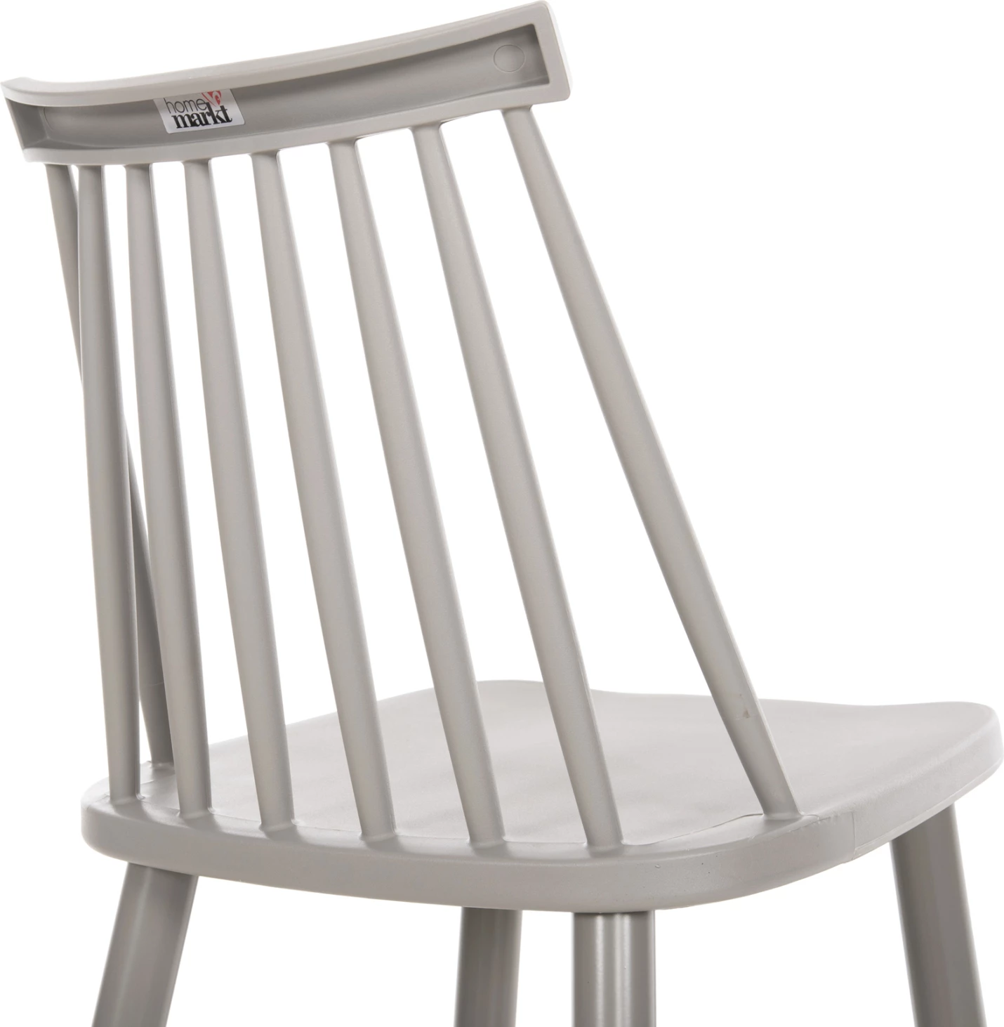 Barski stol z visokim sedežem VANESSA FH8459.20 s sivimi PP in sivimi kovinskimi nogami 47x48,5x107Hcm, set 2 kosov