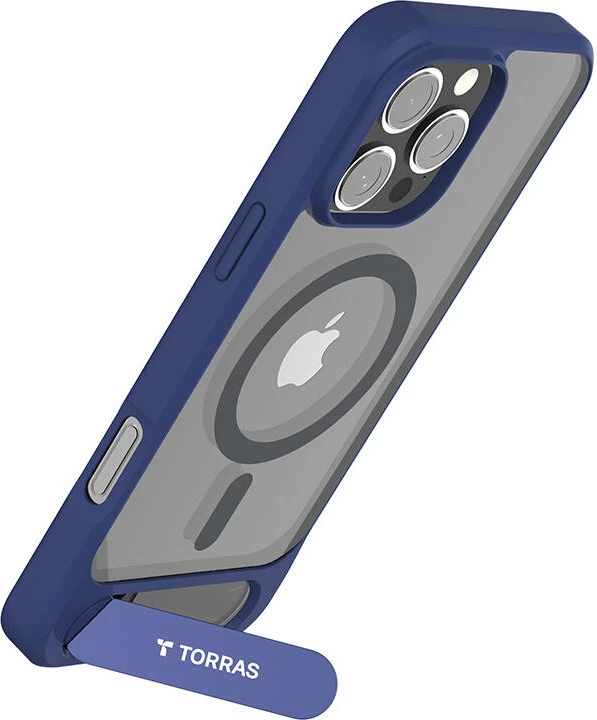 Zaščitni ovitek Pstand Series za iPhone 16 Pro, Torras, moder