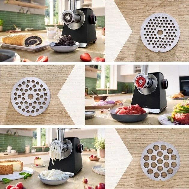 Električni mlinček za meso Bosch MFWS660B, 500 W, črno/srebrn