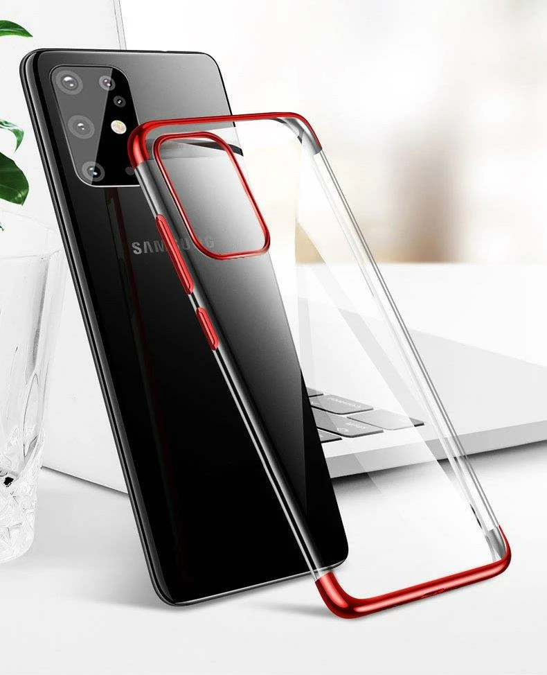 Prosojen ovitek za telefon Hurtel Clear Color 0,3 mm, TPU, za Samsung Galaxy A72, črn