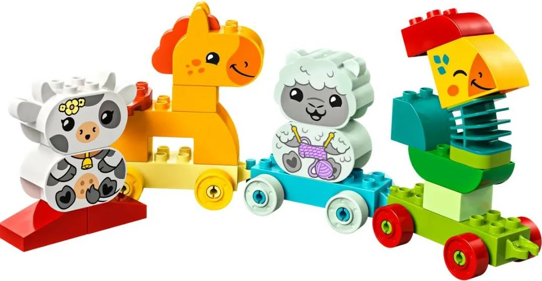 Komplet igrač Moj prvi živalski vlak, LEGO DUPLO 10412, 19 delov, večbarven