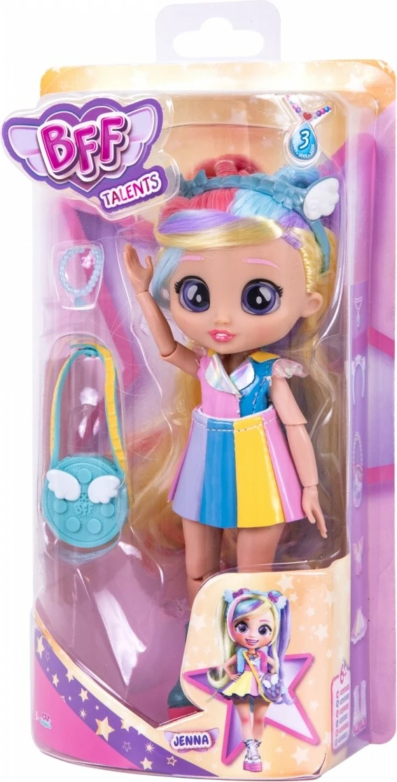 Igralka Jenna, Cry Babies BFF, Tm Toys, 20 cm, večbarvna