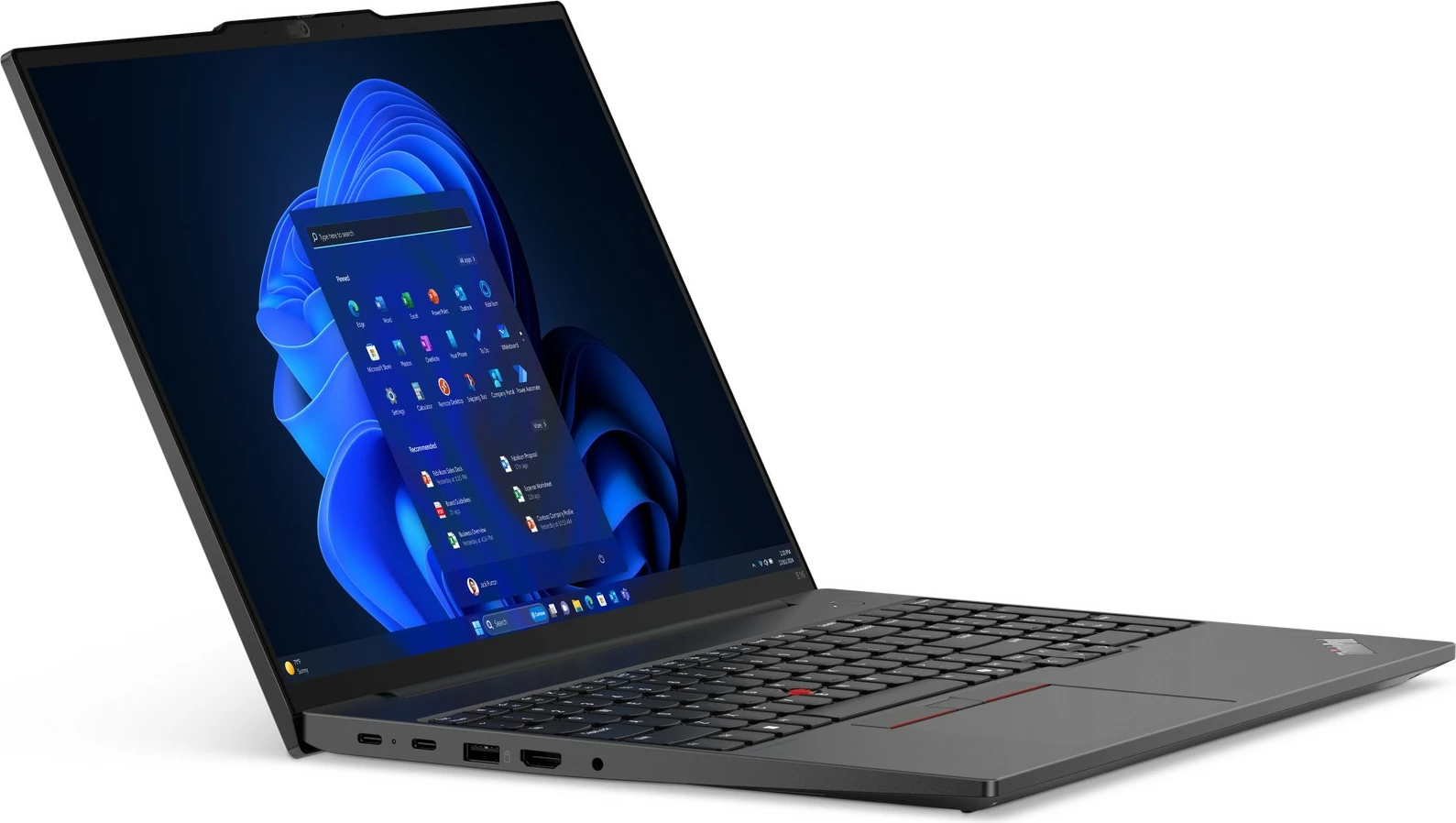 Prenosnik z visoko zmogljivostjo Lenovo ThinkPad E16, 16", AMD Ryzen 5, 16 GB RAM, 512 GB SSD, AMD Radeon Graphics, črn (DE tipkovnica)