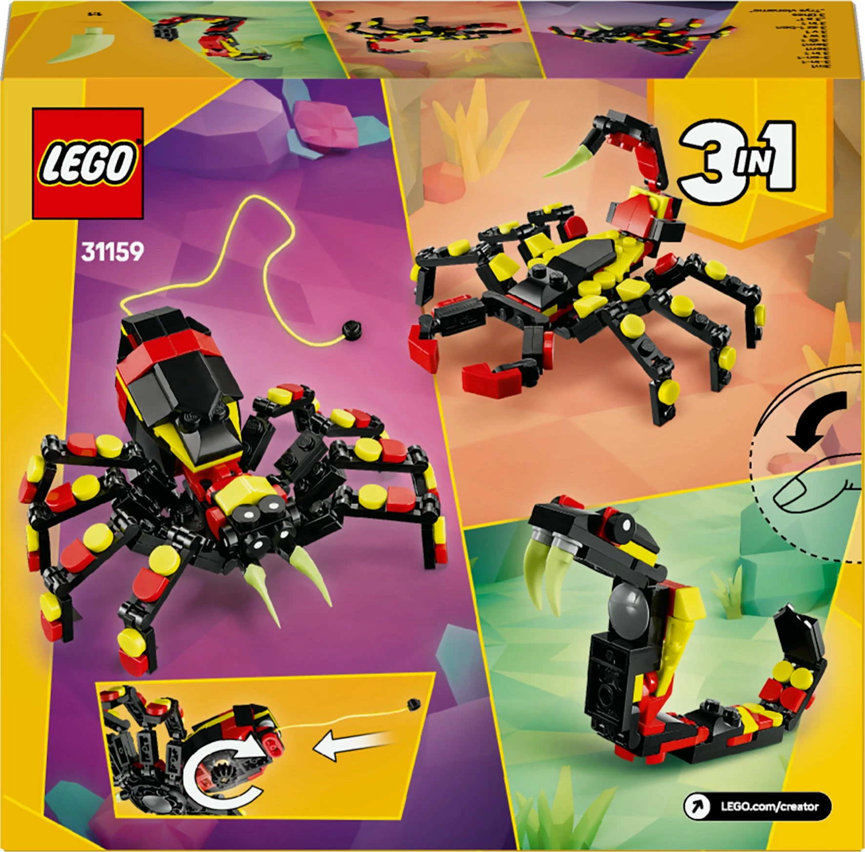 Komplet za gradnjo 3-v-1, 153 delov, večbarven LEGO Creator 31159