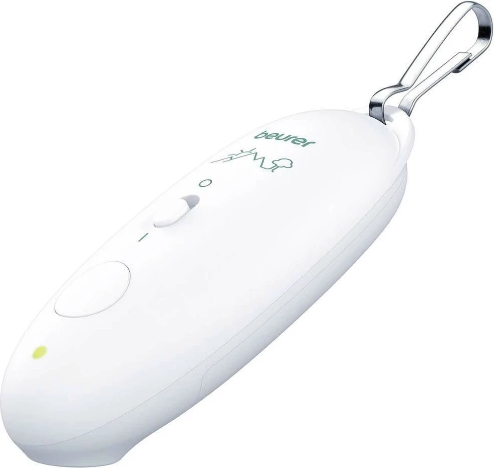 Protibolečinska naprava za vbočenja Beurer BR 10, bela, s karabinerjem