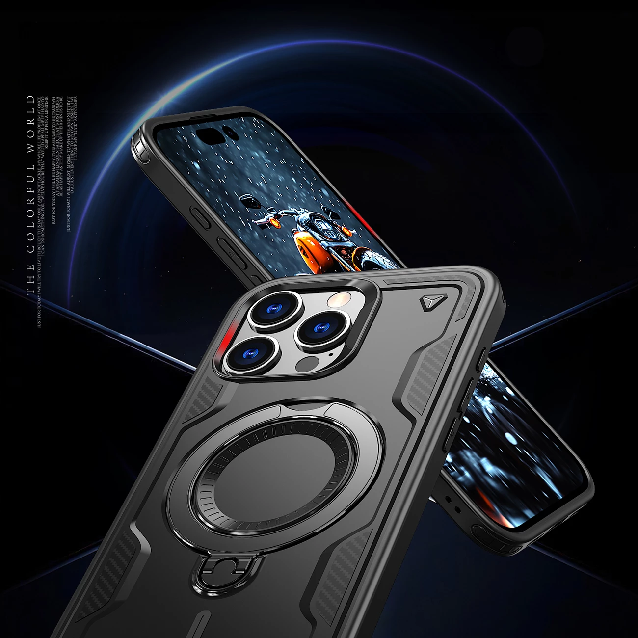 Ovitek Hybrid Armor Trendy z MagSafe za iPhone 16 Pro, Hurtel, črn