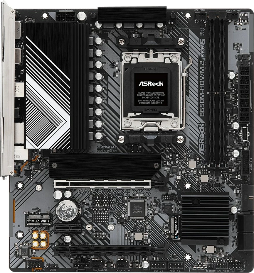 Plošča za matično ploščo Asrock B650M-HDV/M.2, Socket AM5, micro ATX