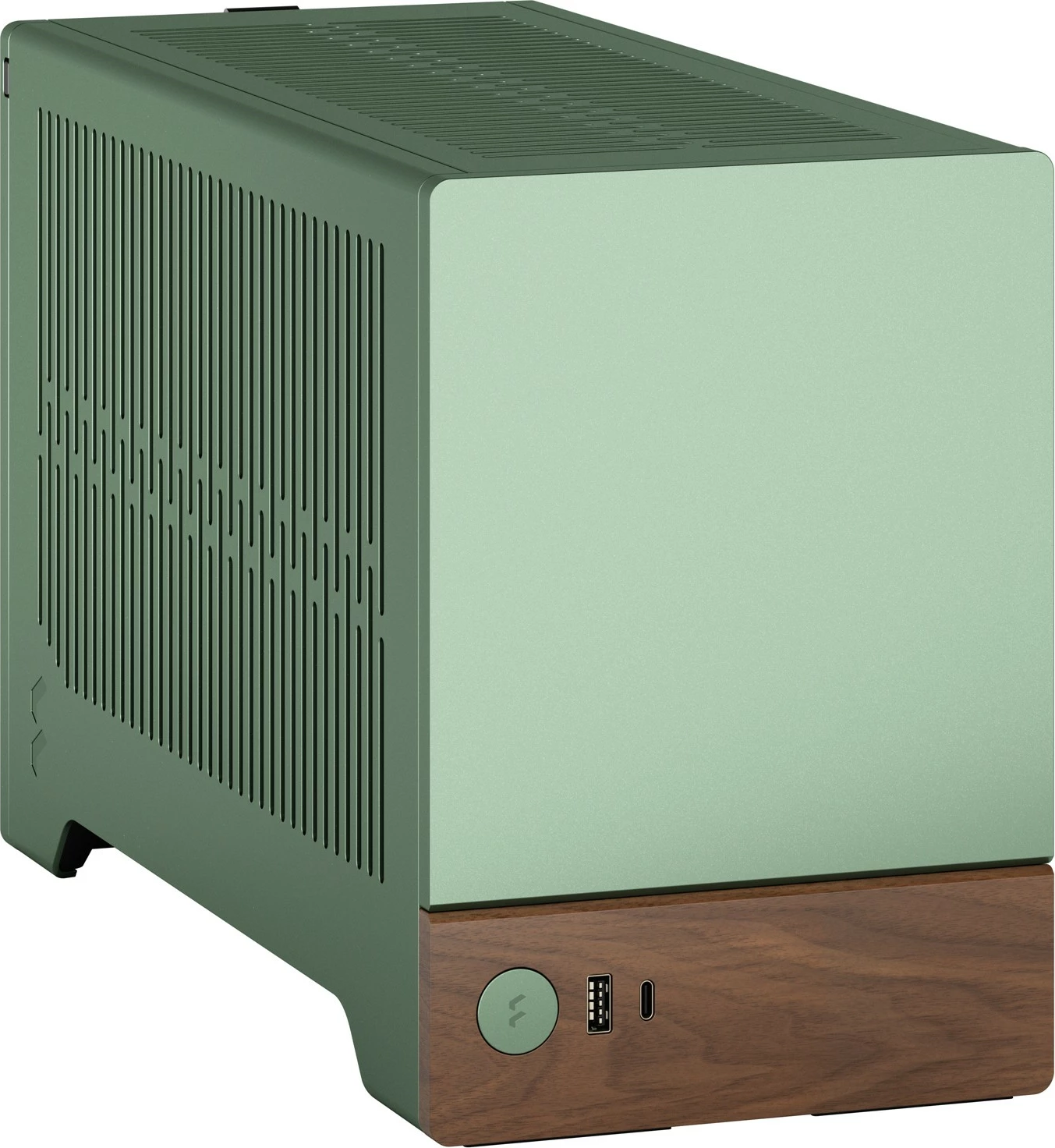 Računalniško ohišje Terra Mini-ITX, alumin, oreh, zelen, Fractal Design