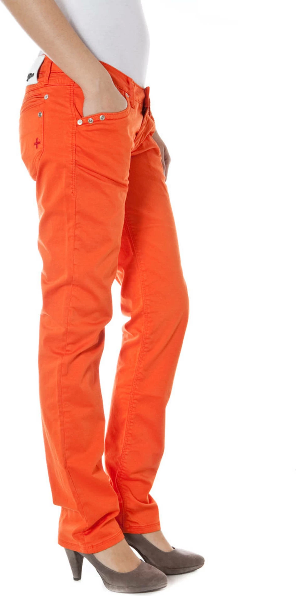 Hlače za ženske ZUELEMENTS, oranžne