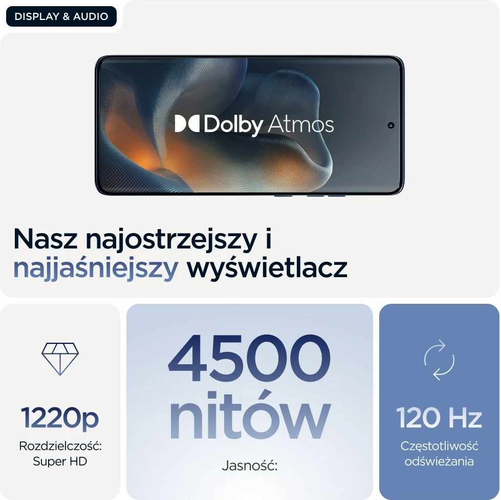 Pametni telefon Motorola edge 60, 6,67", 12 GB RAM, 256 GB, 5G, modra