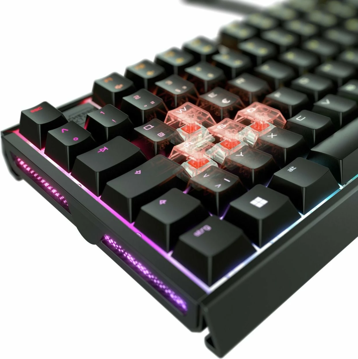 Mehanska tipkovnica XTRFY MX 3.1 Cherry, žična, USB, RGB LED, QWERTZ, črna