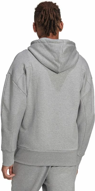 Duks s kapuco adidas, siv