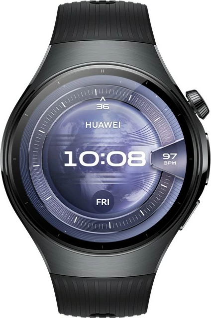 Pametna ura z vzmetnim fluoroelastomerskim paščkom, Huawei Watch 5 Rates-L19F, črna