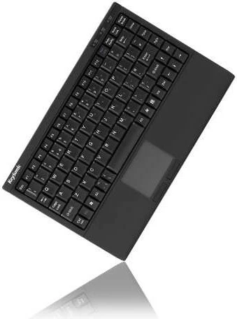 Mini tipkovnica s touchpadom KeySonic ACK-540U+, USB, membrana, črna