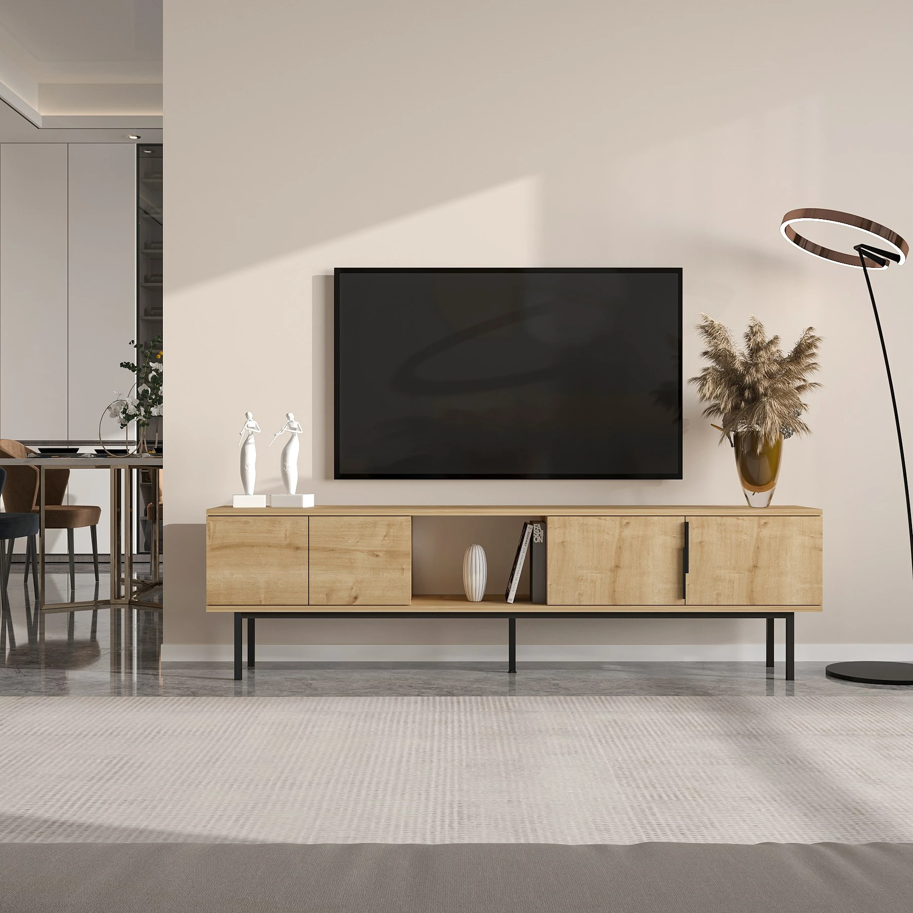 Komoda za TV, hrast safir, Skye Decor Ramsey