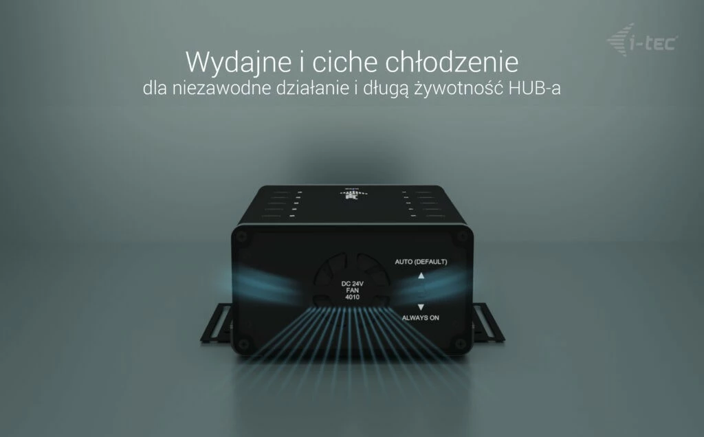 USB-C razdelilec i-tec CACHRGHUB10C, 10× USB-C, 15 W na vrata, kovinski