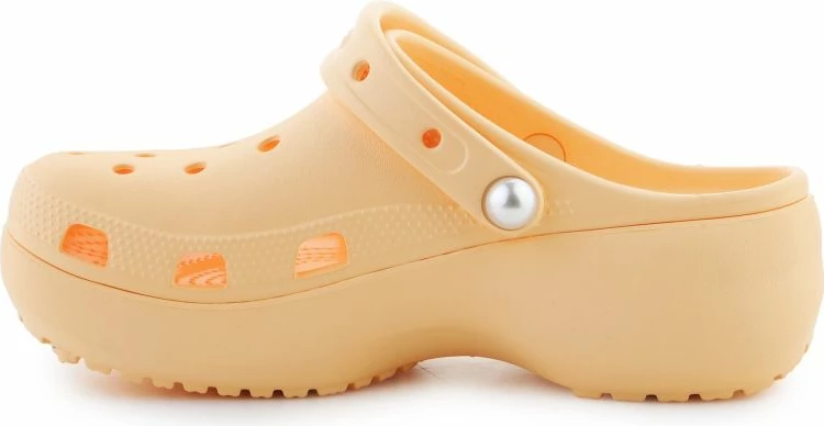 Platformne superge Crocs Classic Platform Pearl za ženske, oranžne