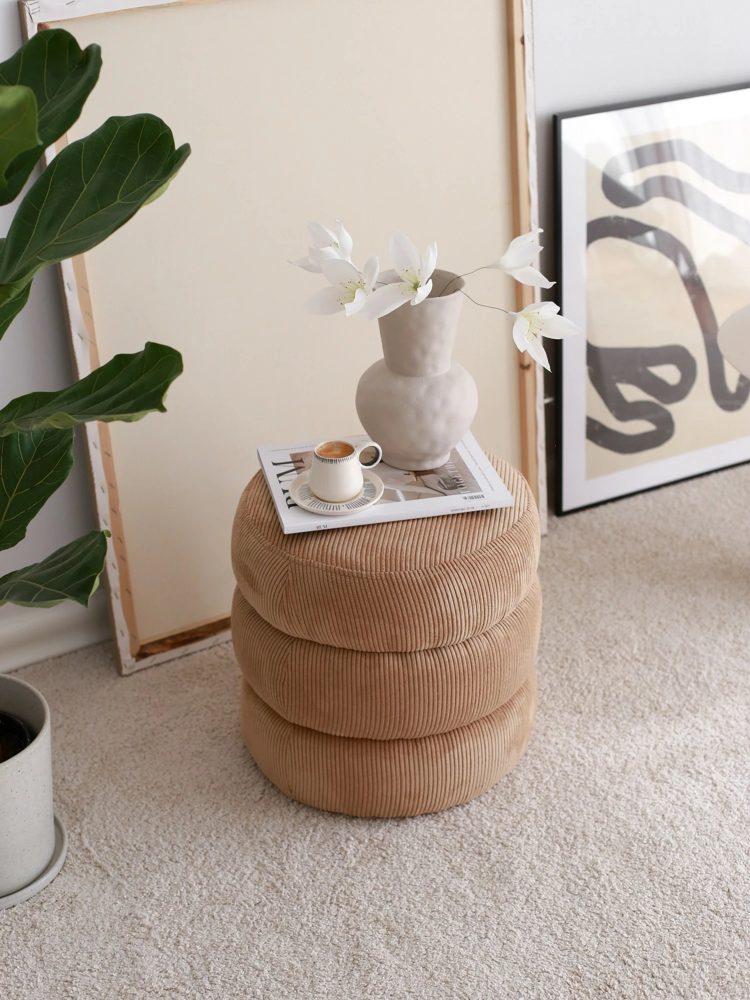 Puf Teddy Atelier del Sofa Boum, kamel