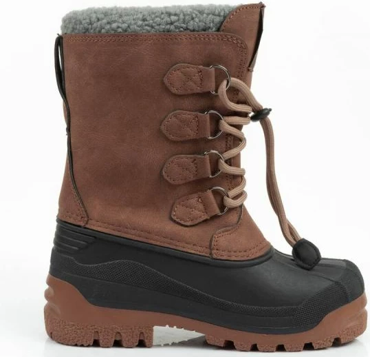 Topli otroški škornji Lee Cooper, rjavi