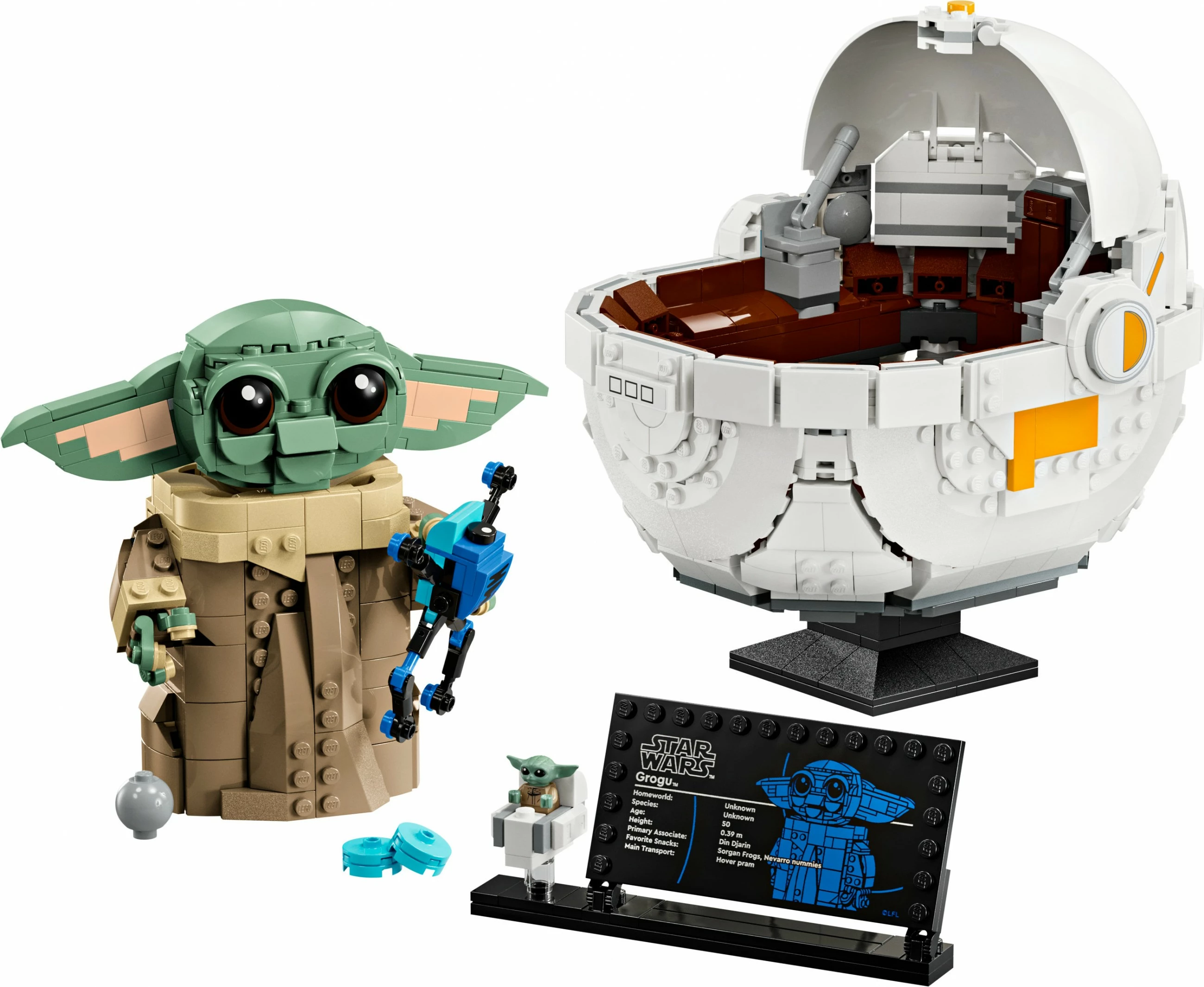 Komplet za sestavljanje Grogu LEGO Star Wars, večbarven