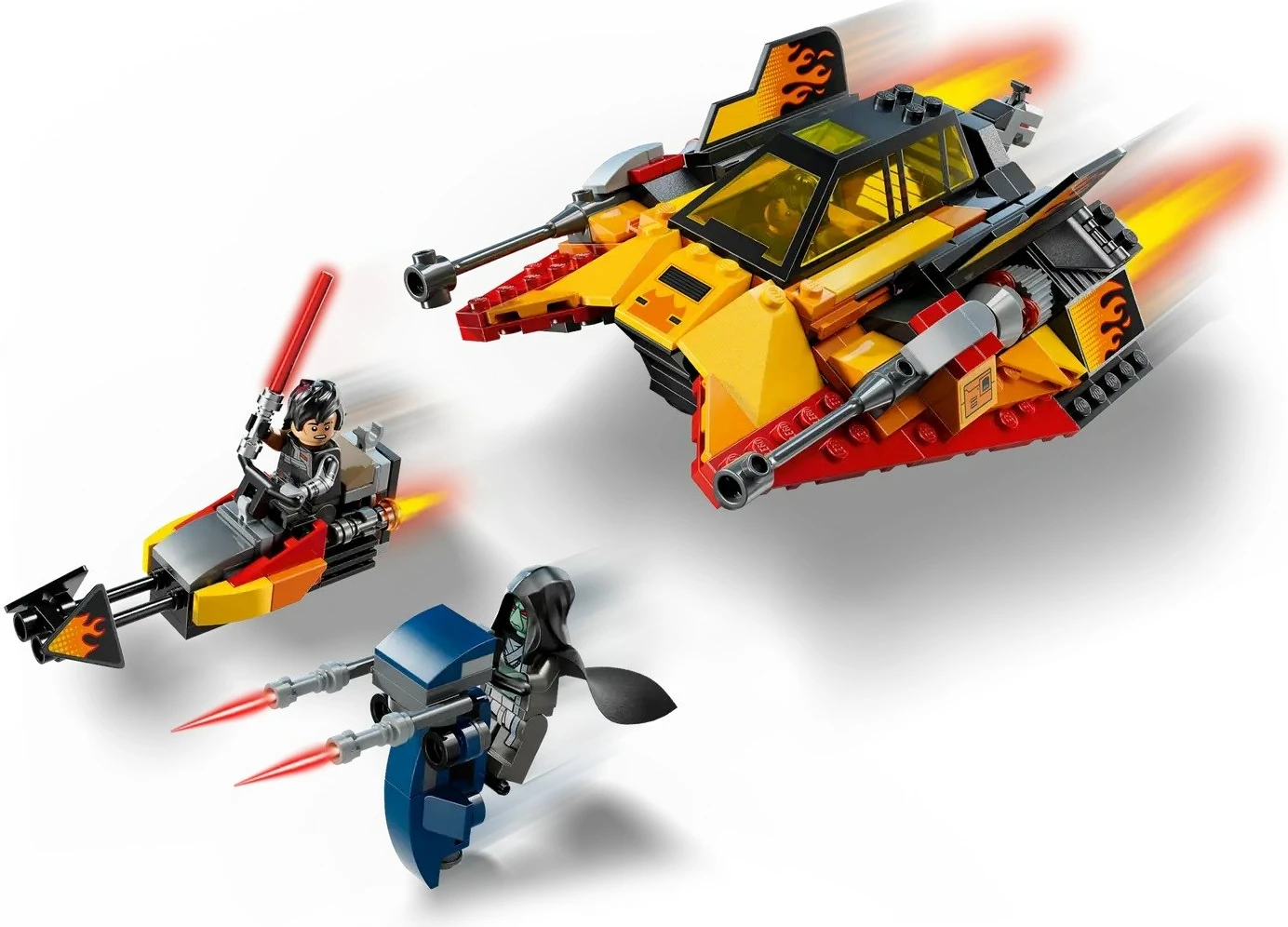 Snowspeeder iz kompleta LEGO Star Wars The Force Burner 75414, 349 kosov, 3 minifigure