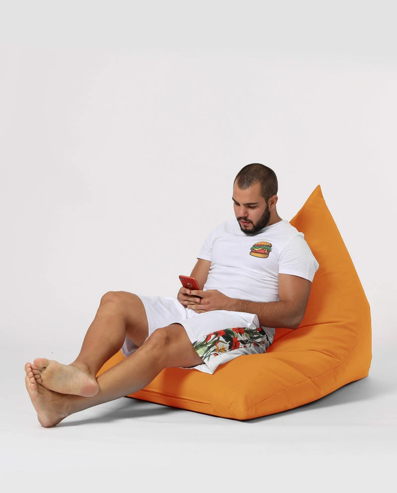 Puf za vrt, oranžen, Pyramid Big Bed, Atelier del Sofa