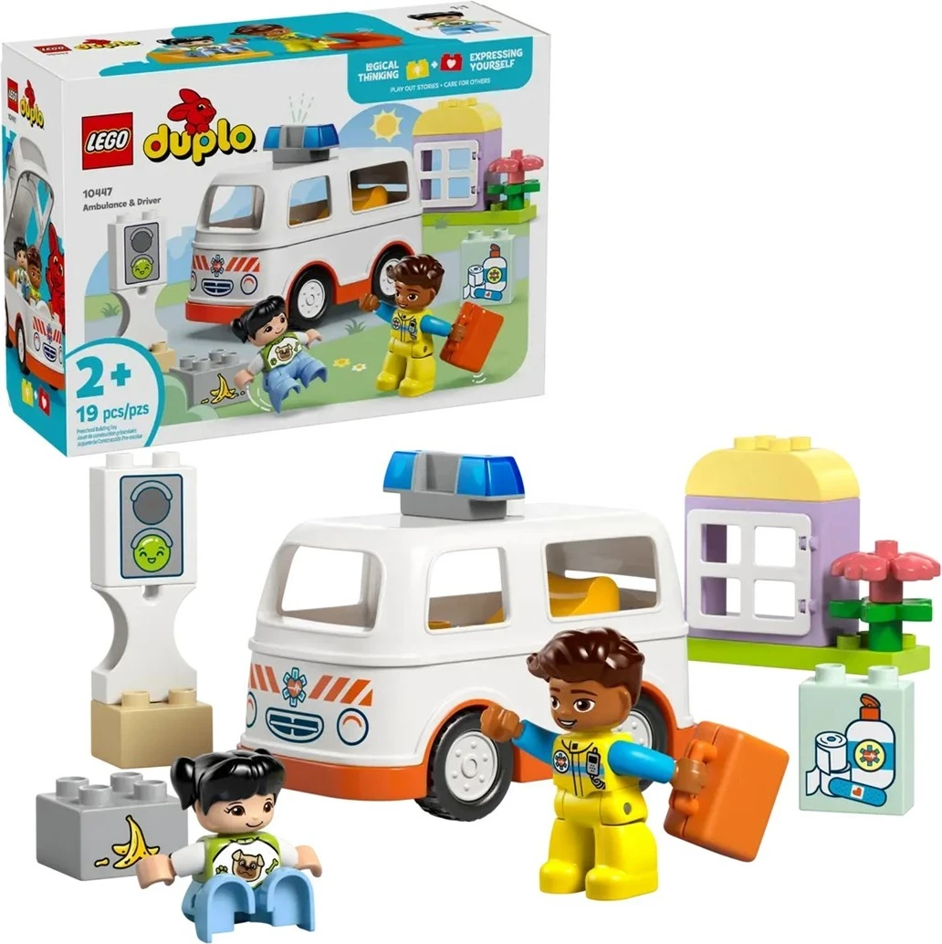 Igrača reševalno vozilo LEGO DUPLO 10447 Ambulanca s voznikom