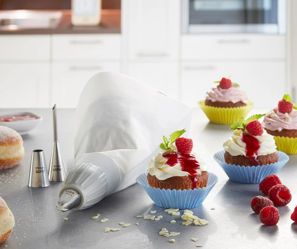 Vrečka za okraševanje sladic GEFU 14330, bela