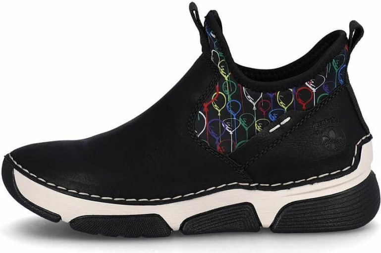 Visoke čevlje Rieker, ženske, črne