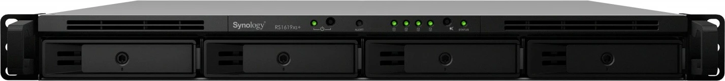 Rack NAS Synology RS1619xs+, 8GB RAM, 4x0HDD, 1U, črn