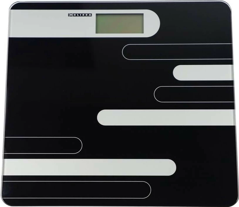Elektronska tehtnica Melissa 16690073, LCD zaslon, steklo, črna