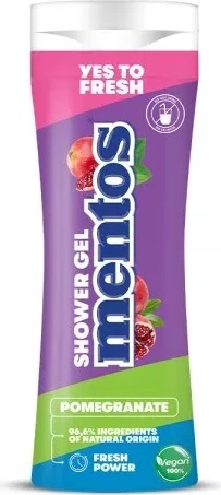 Gel za prhanje za otroke Mentos Granatno jabolko 300 ml