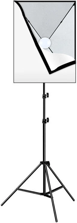 LED softbox za studio 50x70 cm, stojalo, LED žarnica 30 W, bel — Puluz PU5070EU
