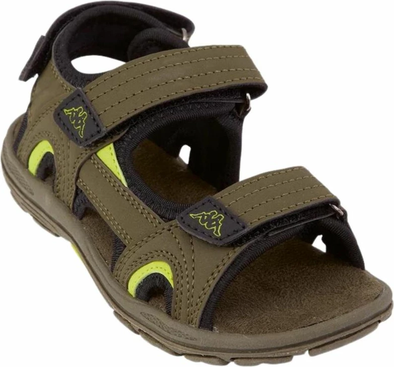 Sandali za fante Kappa, rjava in zelena