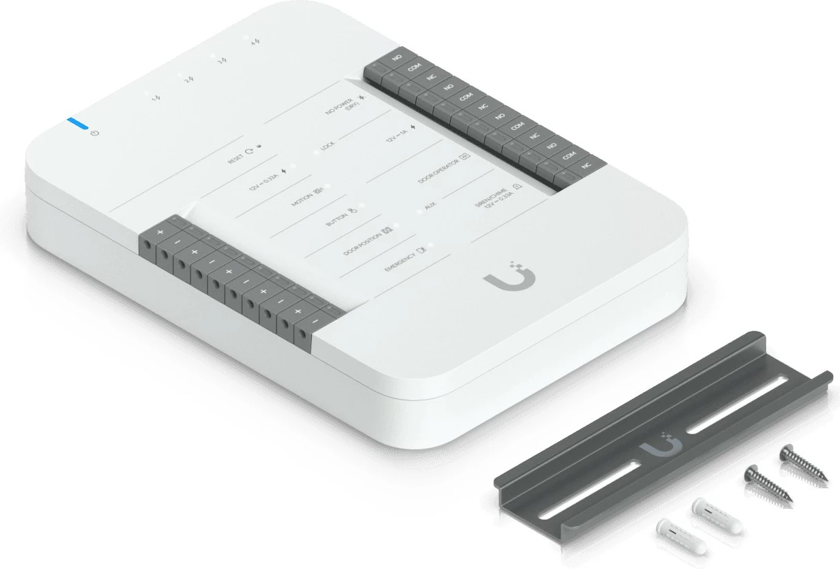Hub za upravljanje vrat Ubiquiti UA-Hub-Door, 5 Ethernet vhodov, LED, 30 W