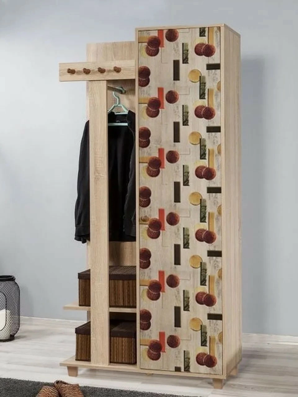 Stojalo za predsobo Skye Decor Garmanto 90 - 521, Sonoma hrast