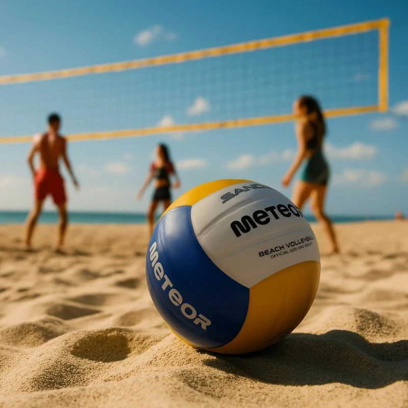 Top za plažo Meteor, bel/moder/rumen