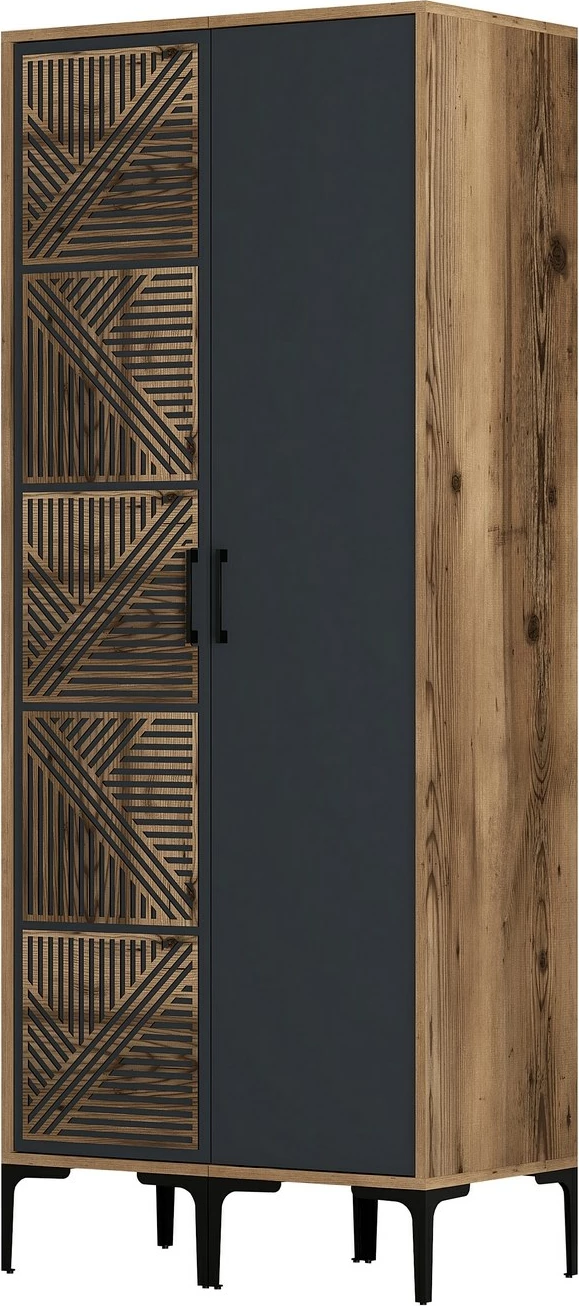 Dnevni regal (dresor) Skye Decor, Kumsal PS, rjav in antracit