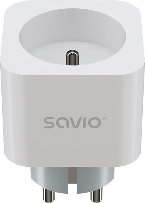 Pametna vtičnica SAVIO AS-01, Wi‑Fi, 16A, bela