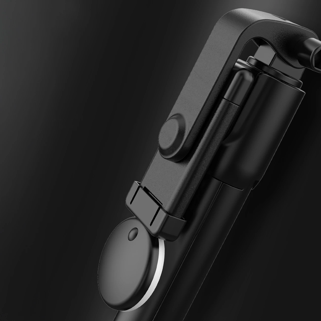 Selfie palica s teleskopskim stojalom, LED luč, Bluetooth, 71 cm, črna Hurtel WR1YXS