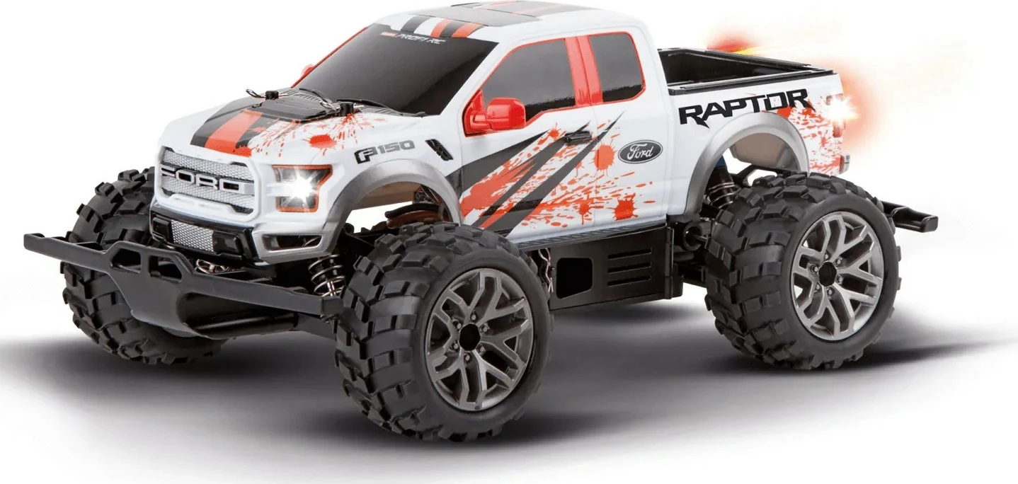Daljinsko vodeno vozilo Ford F-150 Raptor Carrera, 2,4 GHz, belo