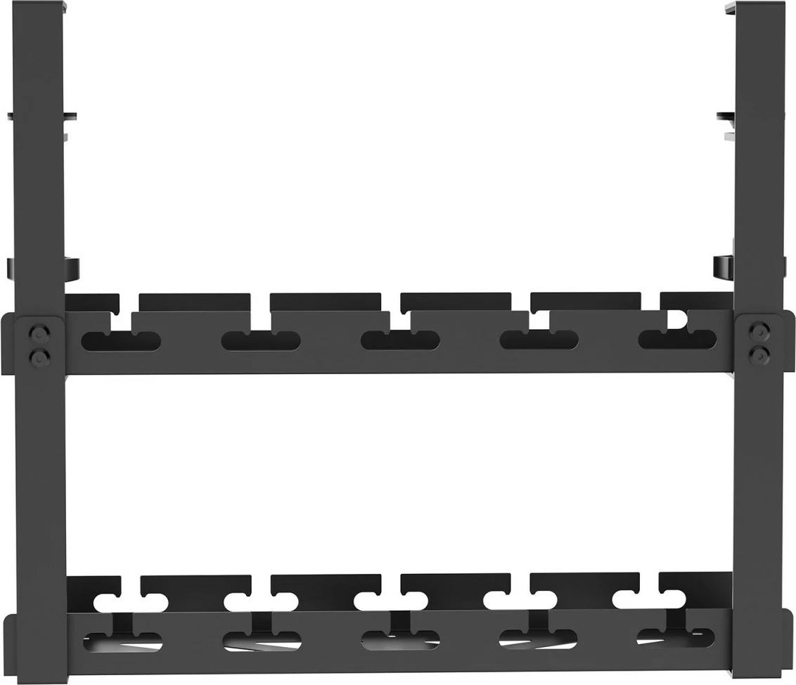 Organizator kablov pod mizo Maclean MC-104B, 40 cm, dvonivojski, črn