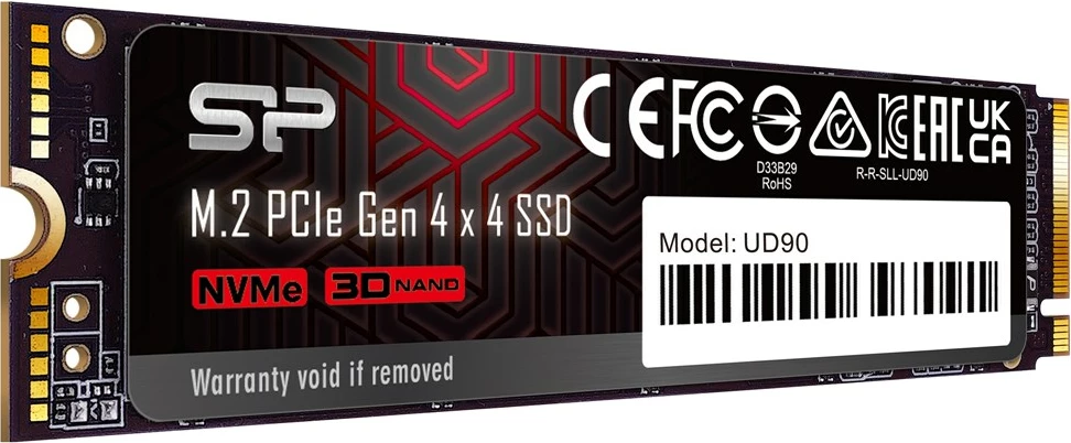 SSD 4 TB, PCI Express 4.0, Silicon Power UD90