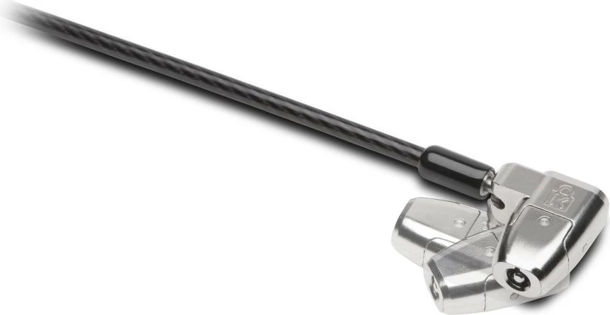 Varnostni kabel za prenosnik Kensington ClickSafe 2.0, 1,8 m, s ključem, črn/kovinski