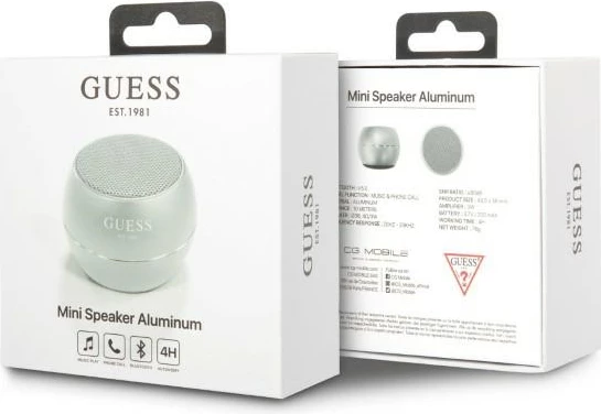 Bluetooth zvočnik Guess GUWSALGEG mini, siv