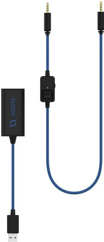 Slušalke AQIRYS Sirius Pro 7.1, z odstranljivim mikrofonom, Bluetooth, USB, 3,5 mm, črne