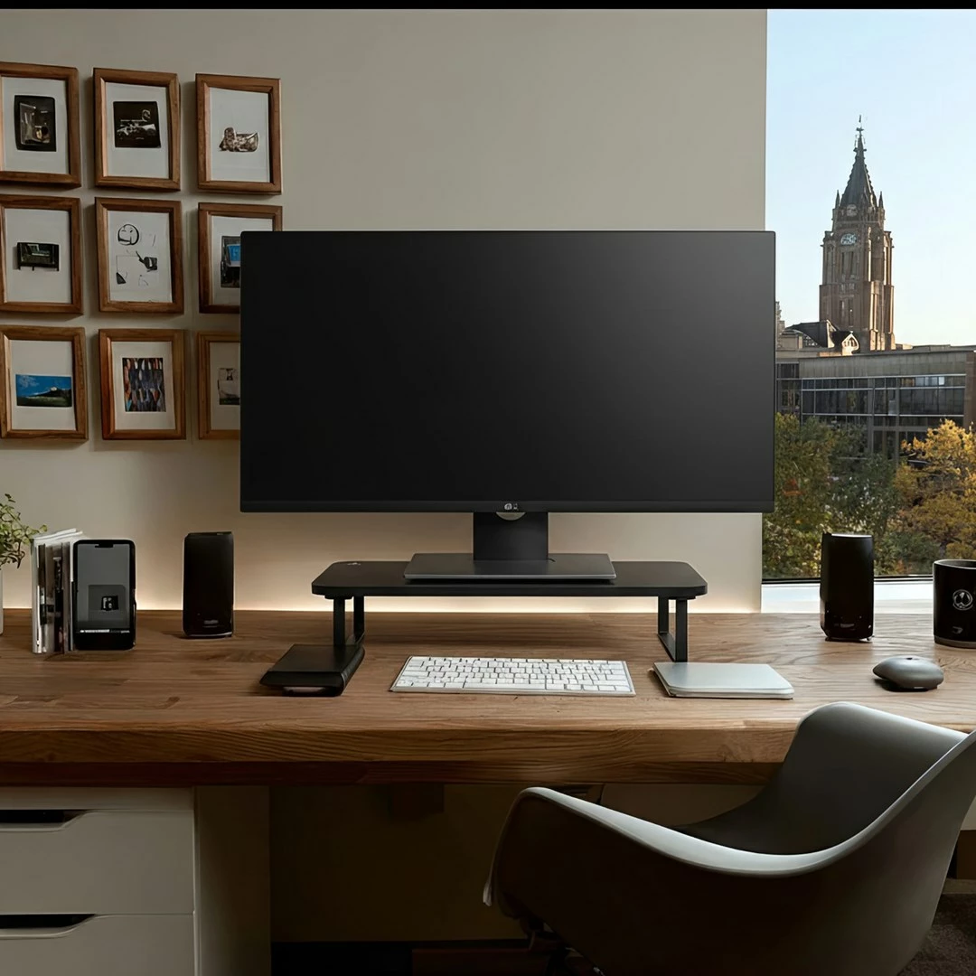 Stojalo za monitor/prenosnik, do 32", 20 kg, črno Maclean MC-933