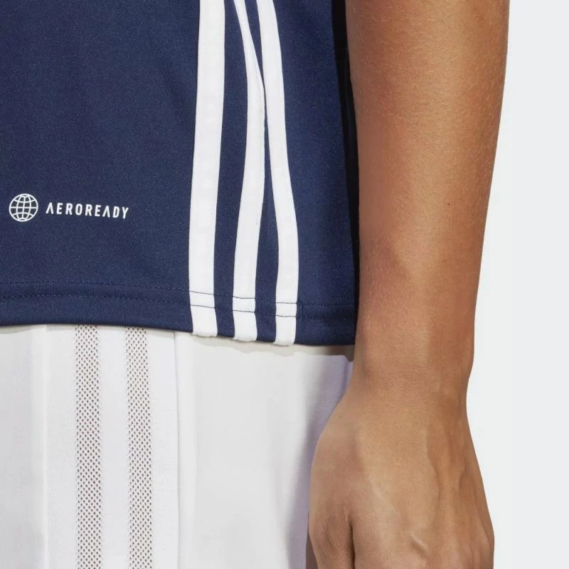 Ženska nogometna majica adidas, temno modra