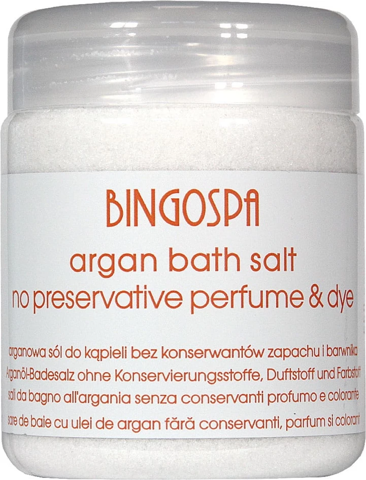 Kopalna sol z arganovim oljem za ženske, BingoSpa, 550 g