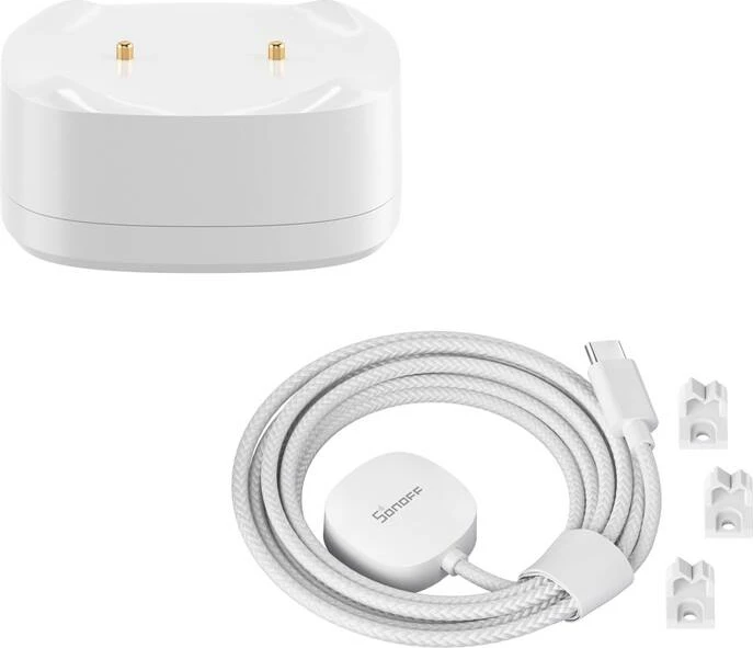 Set senzorjev za puščanje vode ZigBee, Sonoff SNZB-05P s kablom WLDC200, bel